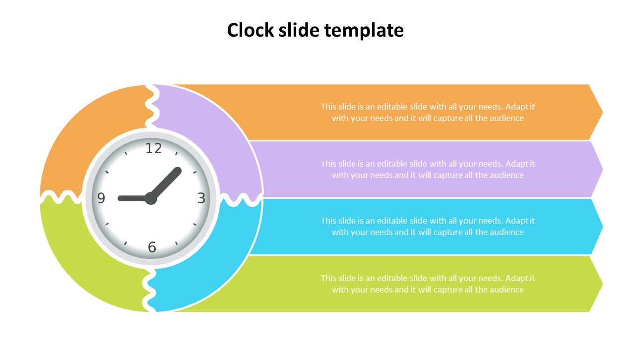 clock slide template